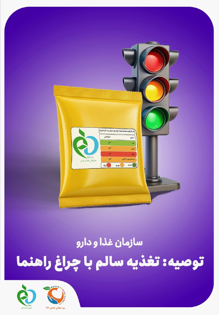 تغذیه سالم با چراغ راهنما